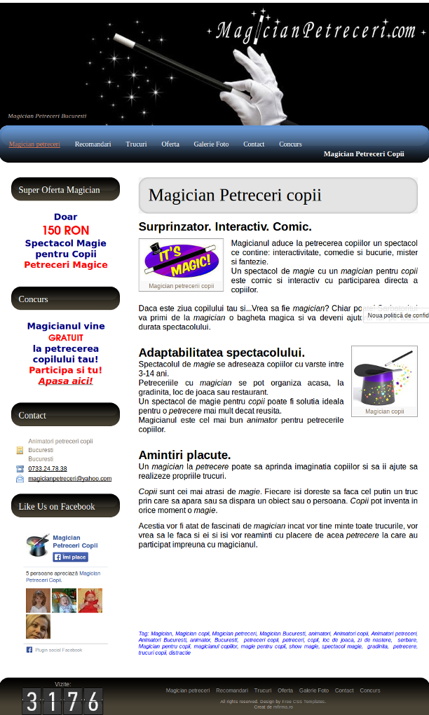 Website-ul magicianului nostru!